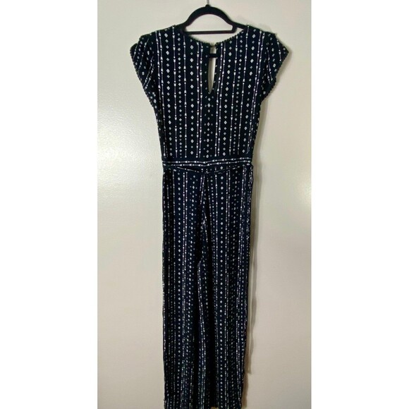 Hem & Thread Jumpsuit - Black And White Arrow S - Picture 7 of 8